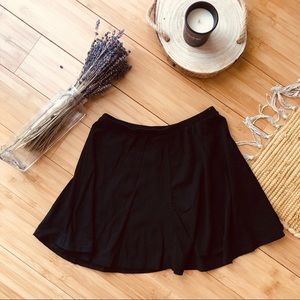 Black high waisted skirt